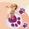 Personalized Dog Tags; Engraved Footprints Cat Tags; Anti-lost Round Pet ID Tags For Dogs & Cats