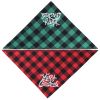 Christmas pet Dog Bandana and Collar; Bow Tie Dog Collar; 2pcs dog collar