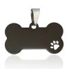 Stainless Steel Bone Shaped Pendant For Cat Collars; Metal Pendant For Pet Necklace; Pet Supplies