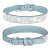 Pet Collar Shiny Artificial Rhinestone Dog Collar For Puppy And Cat; Microfiber Cat Collar